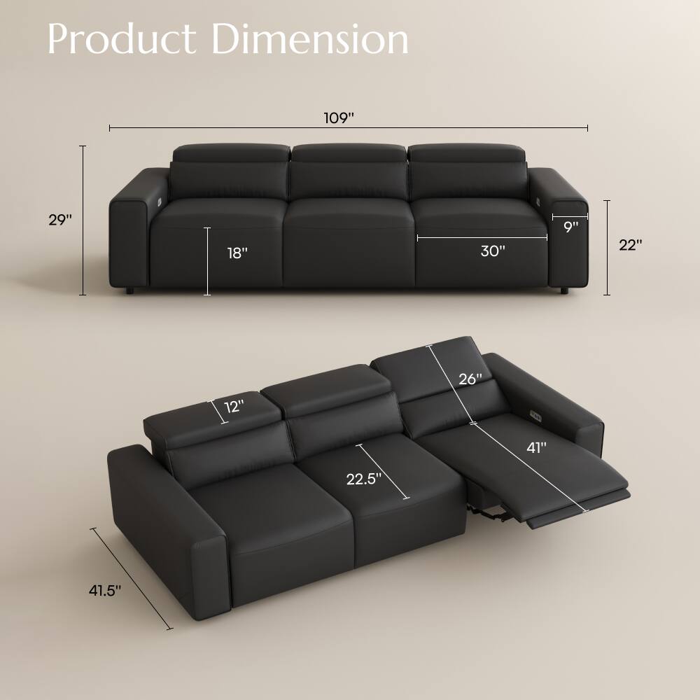 Product Dimension
109"
29"
18"
30"
9"
22"
12"
26"
41"
22.5"
41.5"