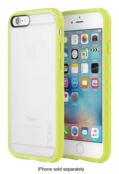 Incipio - Octane Case for Apple® iPhone® 6 and 6s - Frost/Citrone - Larger Front