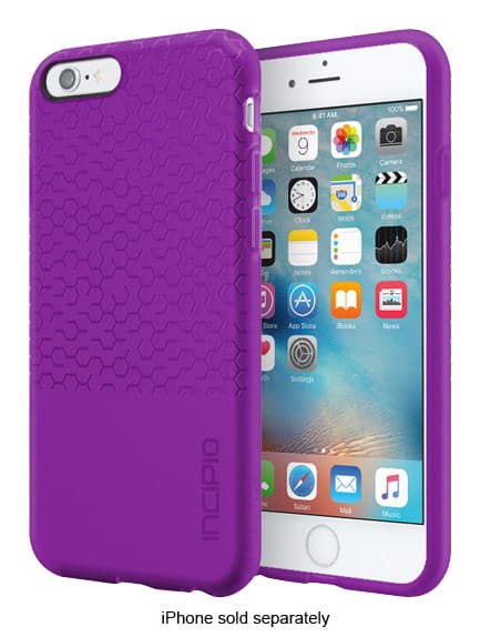 Incipio - Tension Block Case for Apple® iPhone® 6 and 6s - Purple - Larger Front