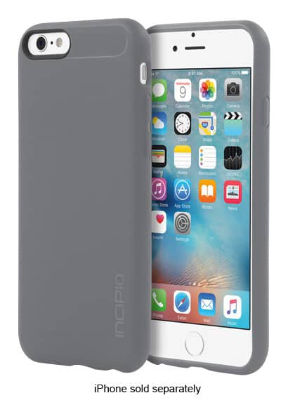 Front. Incipio - NGP Case for Apple® iPhone® 6 and 6s - Gray.