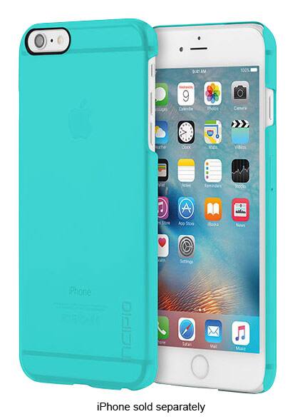 Front. Incipio - feather Clear Case for Apple® iPhone® 6 Plus and 6s Plus - Turquoise.
