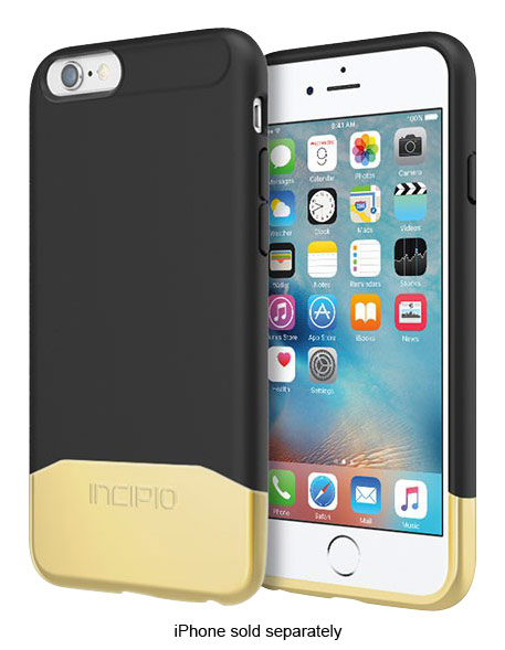 Incipio EDGE Chrome Case Apple® iPhone® 6 6s Black/Gold IPH-1346-BKGD - Buy