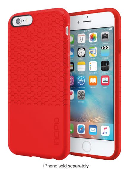 Incipio - Tension Block Case for Apple® iPhone® 6 and 6s - Red - Larger Front