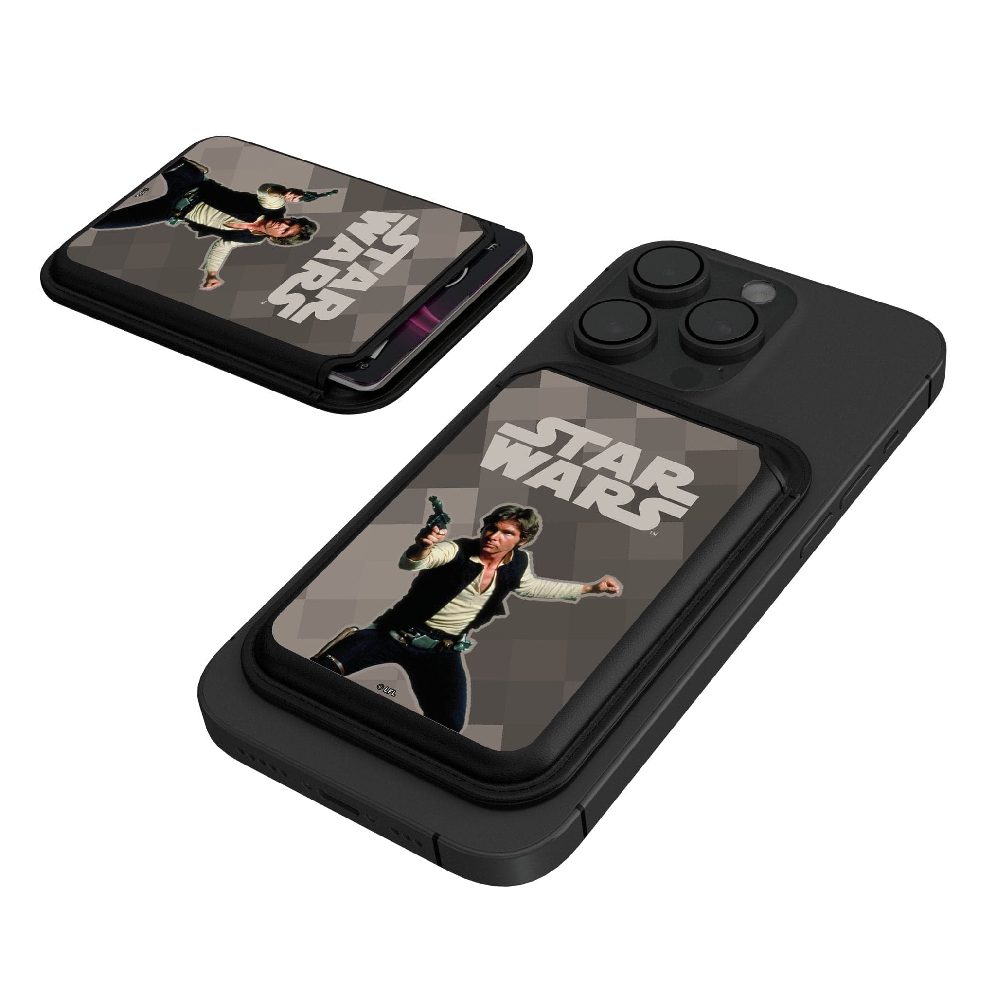 Keyscaper - Star Wars: A New Hope Color Block Black Magnetic Credit Card Wallet - Han Solo