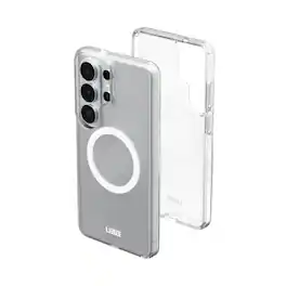 UAG - Samsung Galaxy S26 Ultra Case with Magnetic Charging, Crystal-Clear, Scratch-Resistant Exterior, Impact-Absorbing Cover - Ice/White