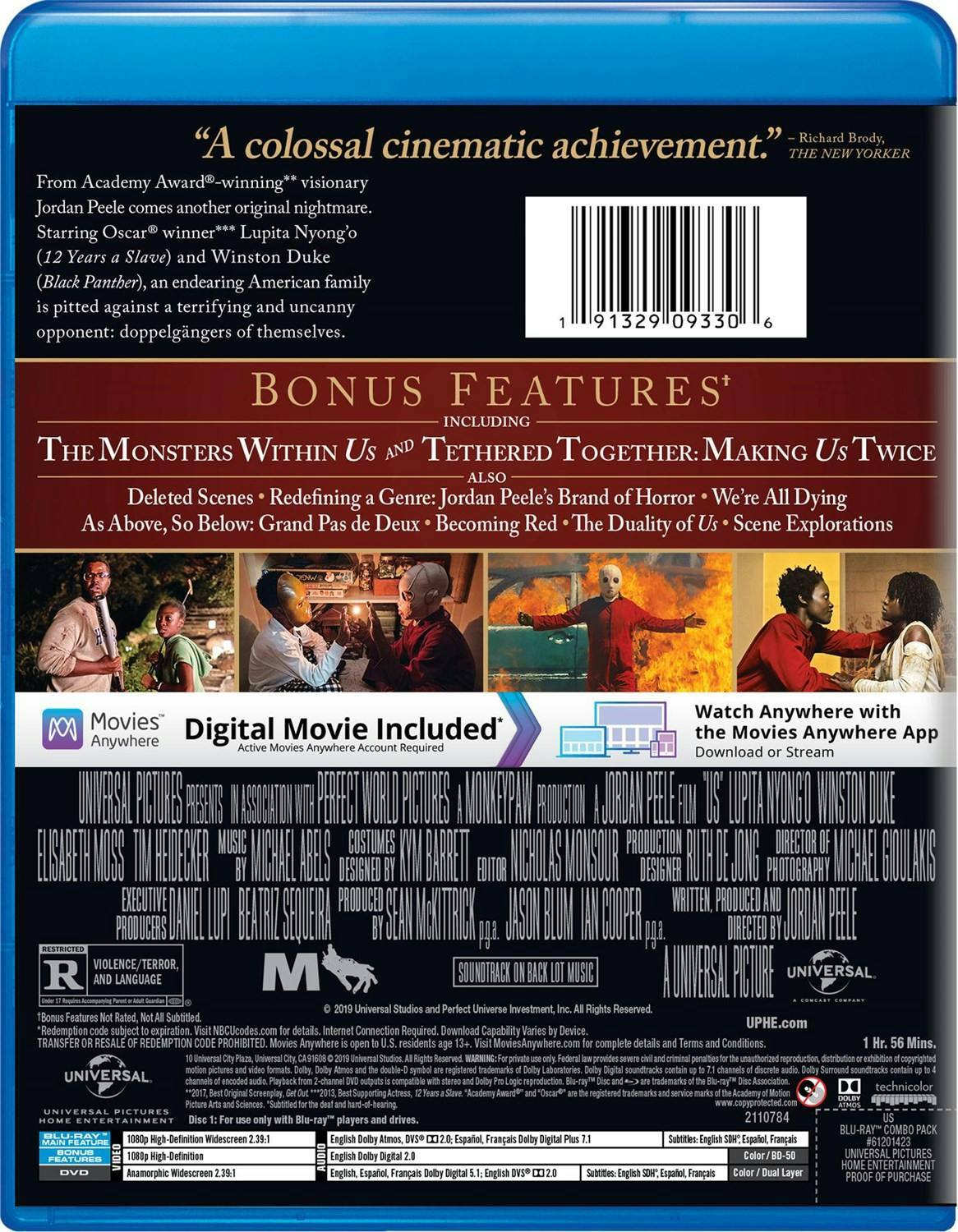Back. Us (DVD + Digital) [Blu-ray].
