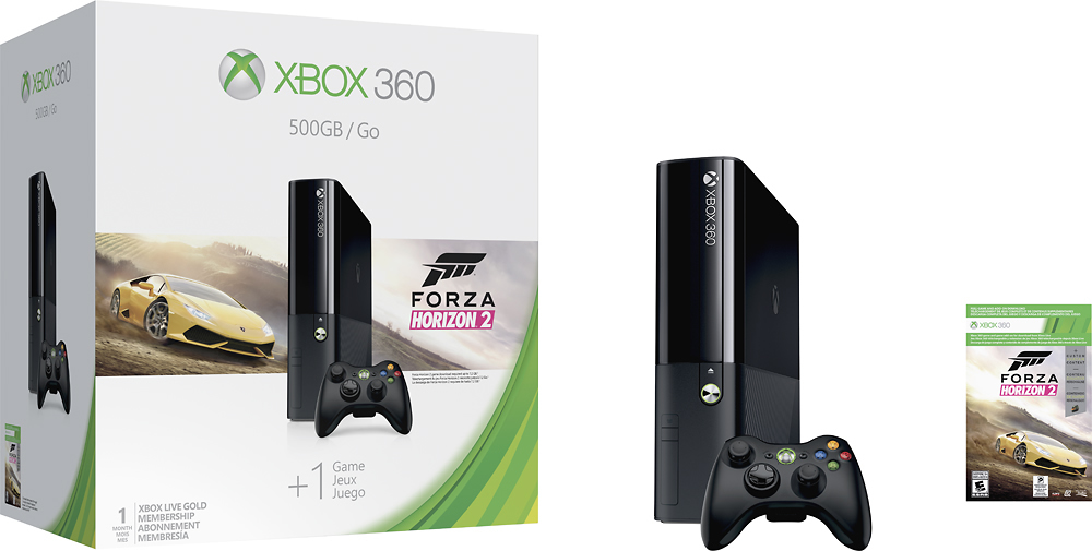 Console Xbox 360 500GB + Controle sem fio + Jogo Forza Horizon 2