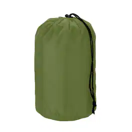 Unique Bargains - Stuff Sack, Nylon Waterproof Storage Sack, Portable Drawstring Dry Bag with Toggle, 5x10Inch, for Camping - Dark Green