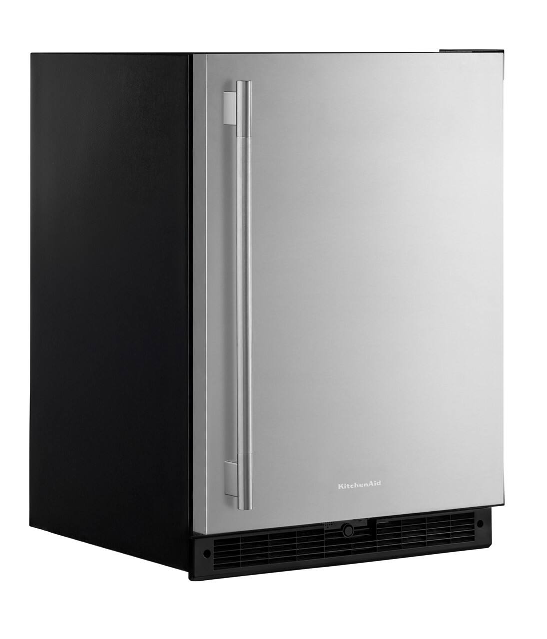 Alt View 6. KitchenAid - 5.0 Cu. Ft. Undercounter Refrigerator - Black Cabinet/Stainless Doors.