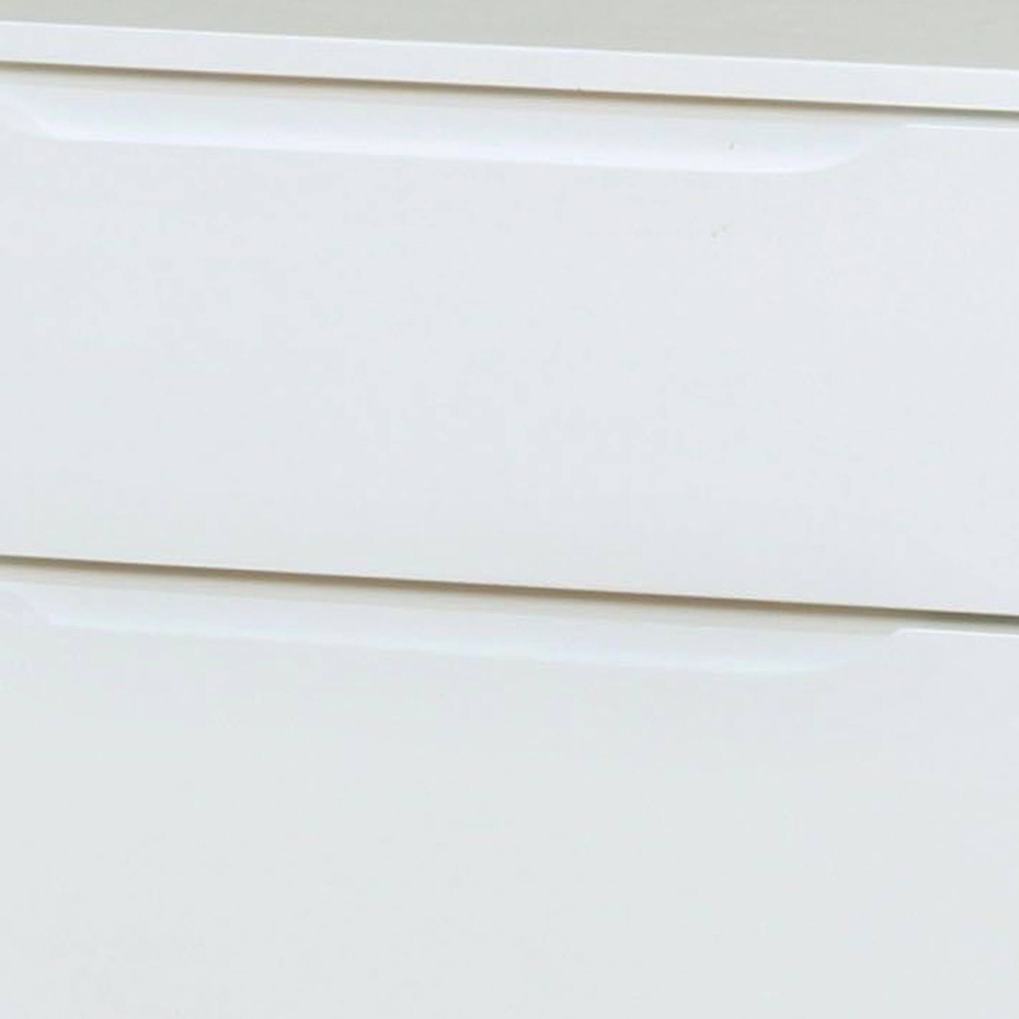 Alt View 2. Manhattan Lane - 2 Drawer Wooden Nightstand with Recessed Drawer Fronts - White.