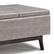 Alt View 12. Simpli Home - Owen Tray Top Small Coffee Table Storage Ottoman - Distressed Grey.
