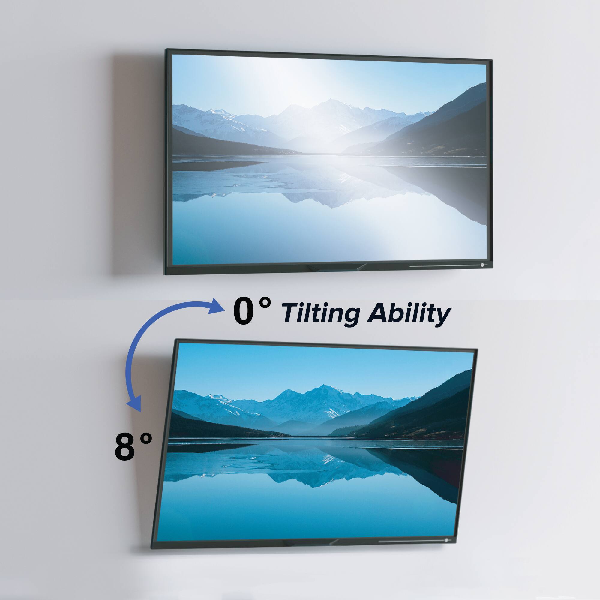 0° Tilting Ability  
8°