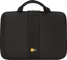 Case Logic - 11.6" Chromebook™/11" MacBook Air® Sleeve - Black - Front_Zoom