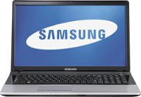 Front Standard. Samsung - 17.3" Series 3 Laptop - 4GB Memory - 500GB Hard Drive - High-Gloss Silver.