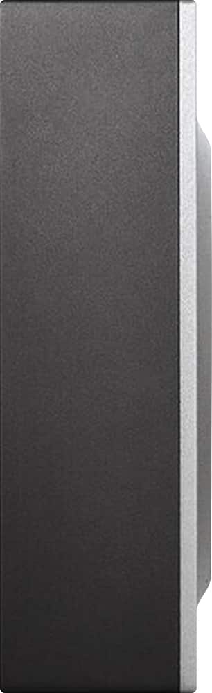 Left. August - Wi-Fi Smart Video Doorbell - Silver.