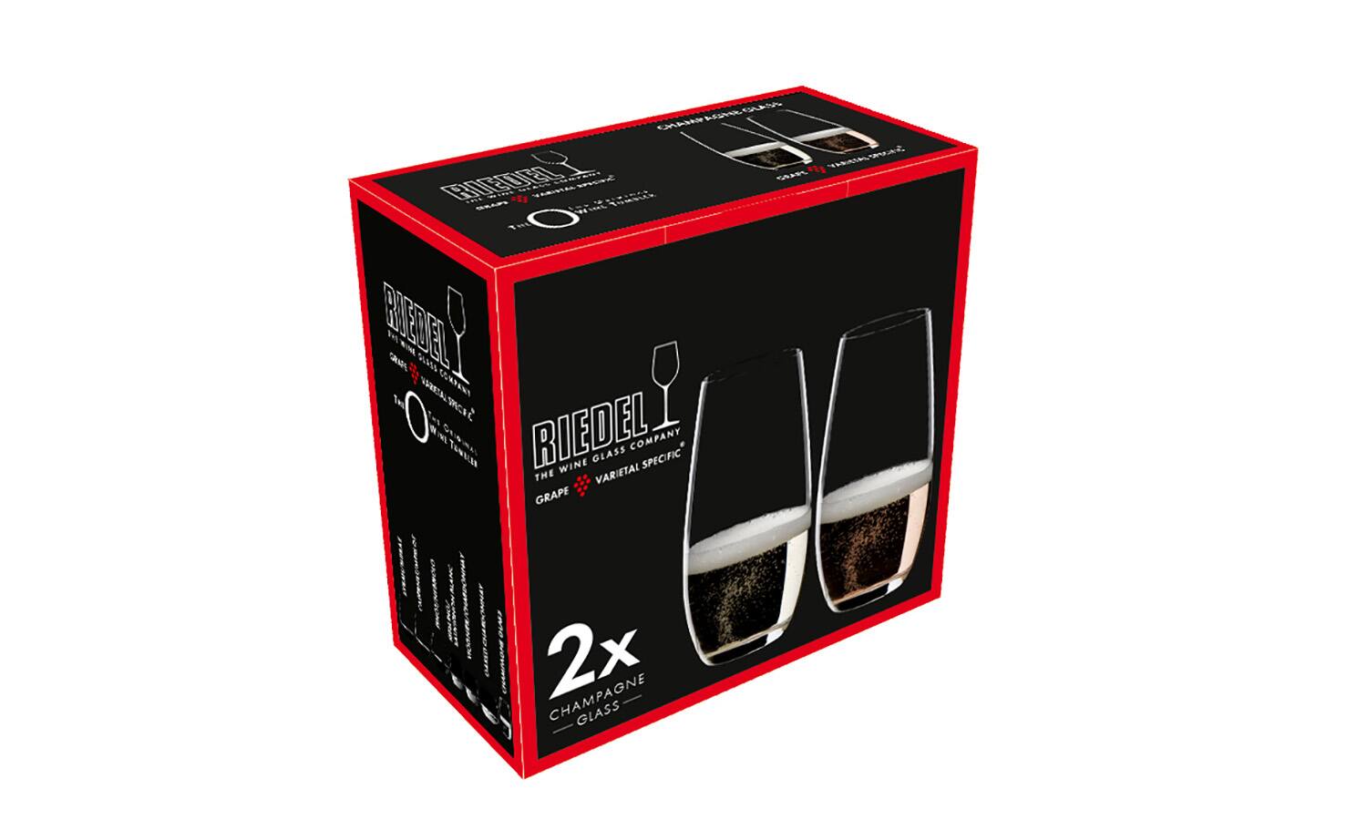 RIEDEL  
THE WINE GLASS COMPANY  
GRAPE VARIETAL SPECIFIC  

2x CHAMPAGNE GLASS