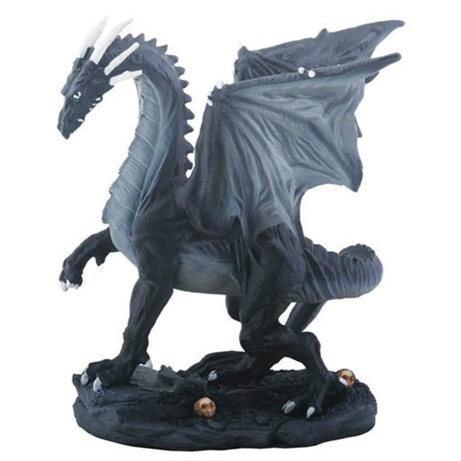 Pacific Trading - Small Midnight Black Dragon Figurine 4.75 inch