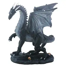 Pacific Trading - Small Midnight Black Dragon Figurine 4.75 inch