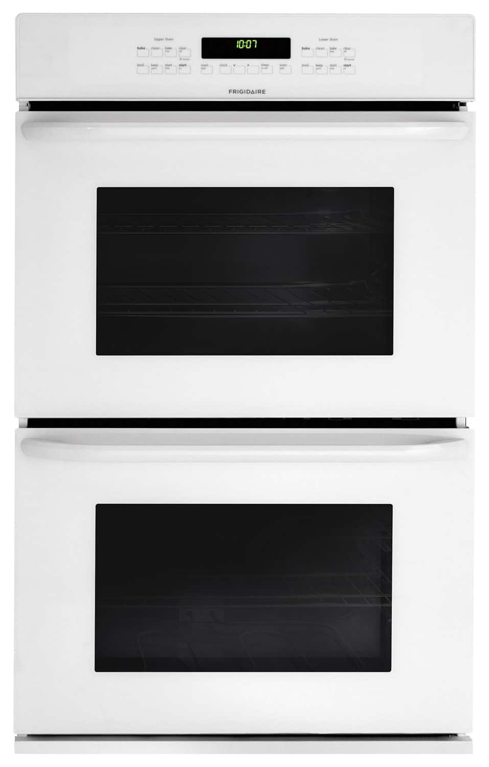 Frigidaire - 30" Built-In Double Electric Wall Oven - White - Larger Front