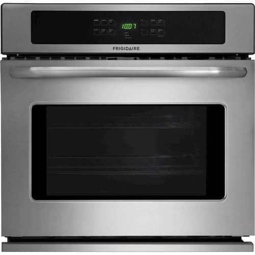 Frigidaire - 27" Single Electric Wall Oven - Stainless Steel - Larger Front