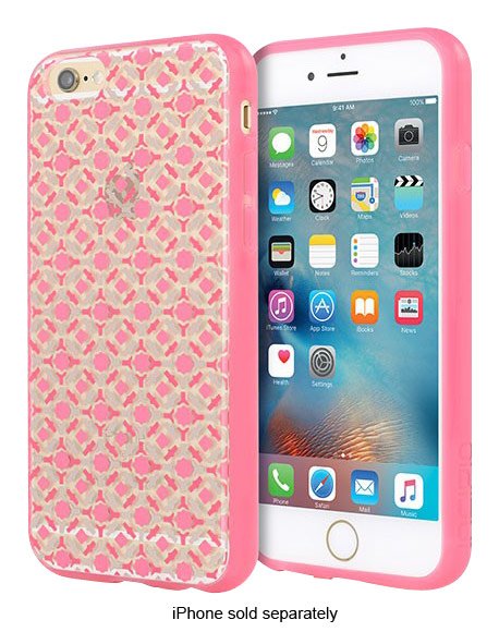 design series hard shell case for apple iphone 6 plus and 6s plus - morroccan pink