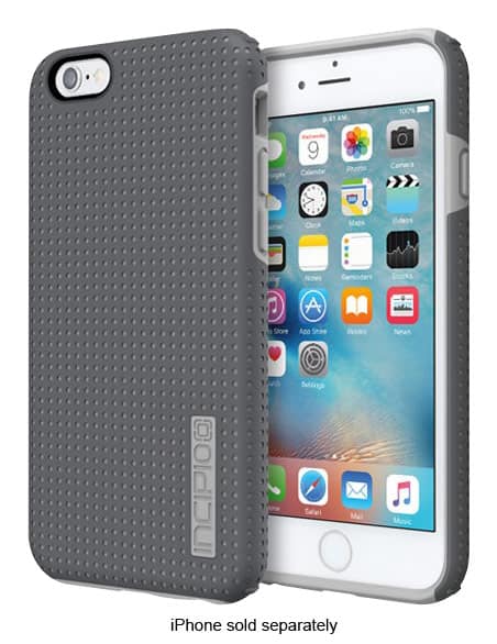 Front. Incipio - DualPro Highwire Case for Apple® iPhone® 6 and 6s - Gray/Light Gray.