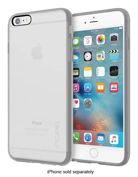 Front. Incipio - Octane Pure Hard Shell Case for Apple® iPhone® 6 Plus and 6s Plus - Clear/Gray.