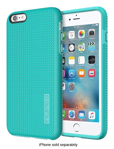Front. Incipio - DualPro Highwire Hard Shell Case for Apple® iPhone® 6 Plus and 6s Plus - Turquoise.