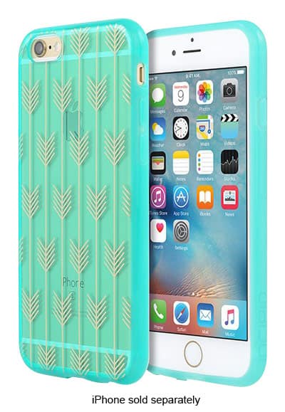 Front. Incipio - Design Series Hard Shell Case for Apple® iPhone® 6 and 6s - Arrow Teal.