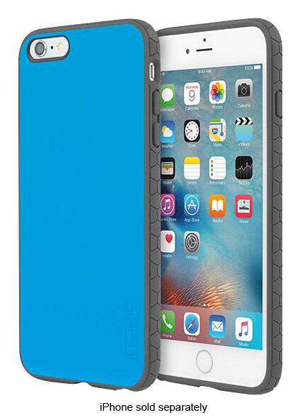Front. Incipio - Octane Case for Apple® iPhone® 6 Plus and 6s Plus - Cyan/Charcoal.