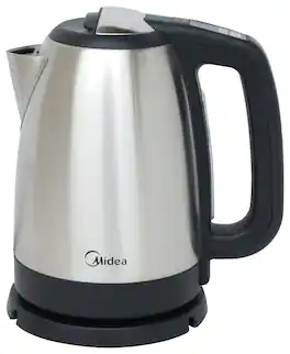 Midea - 1.7L Cordless Electric Kettle - Stainless Steel