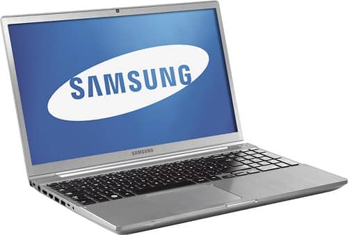 Angle Standard. Samsung - 15.6" Series 7 Laptop - 8GB Memory - 1TB Hard Drive - Silver.