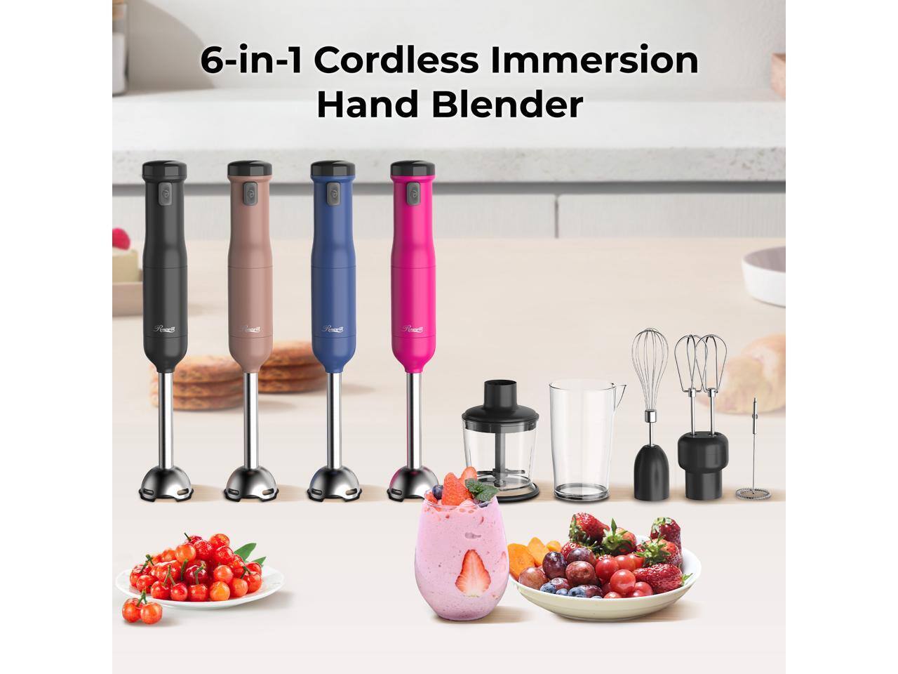 6-in-1 Cordless Immersion Hand Blender