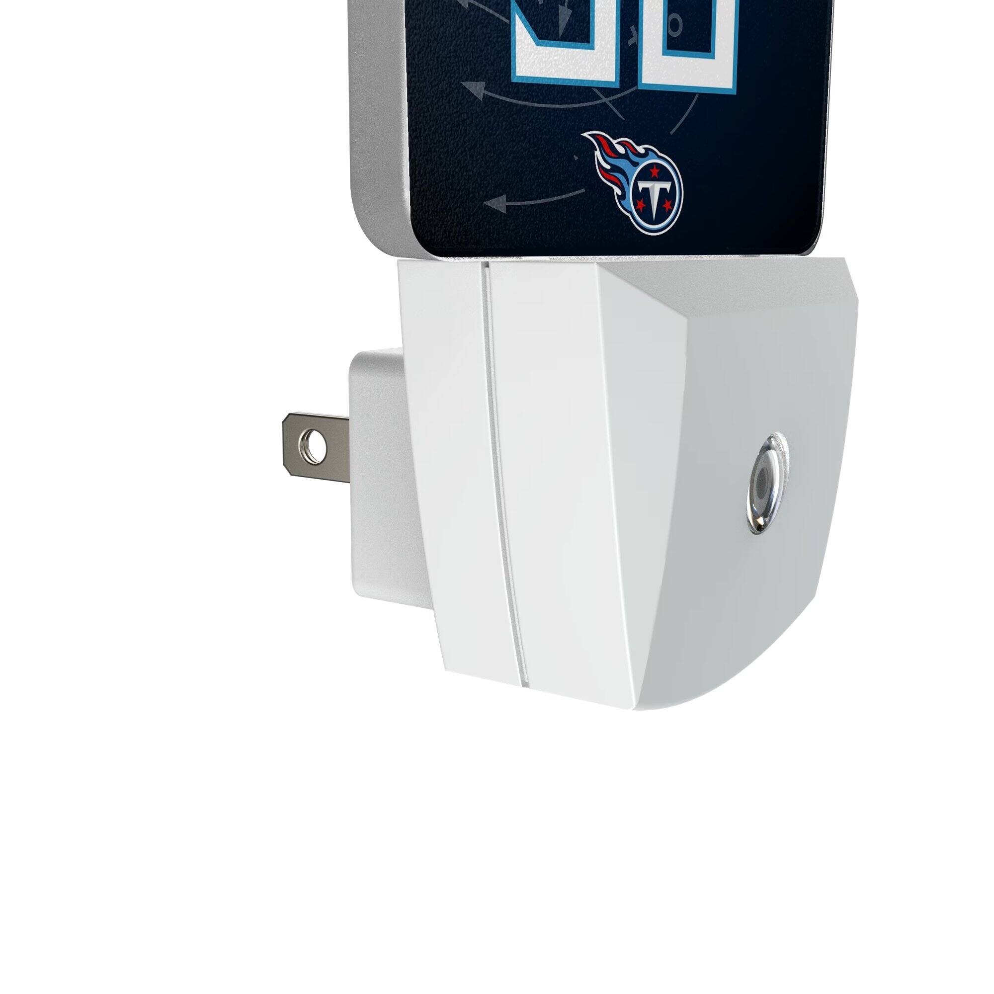 Alt View 2. Keyscaper - Jeffery Simmons Tennessee Titans Nightlight 2-Pack - Multicolor.