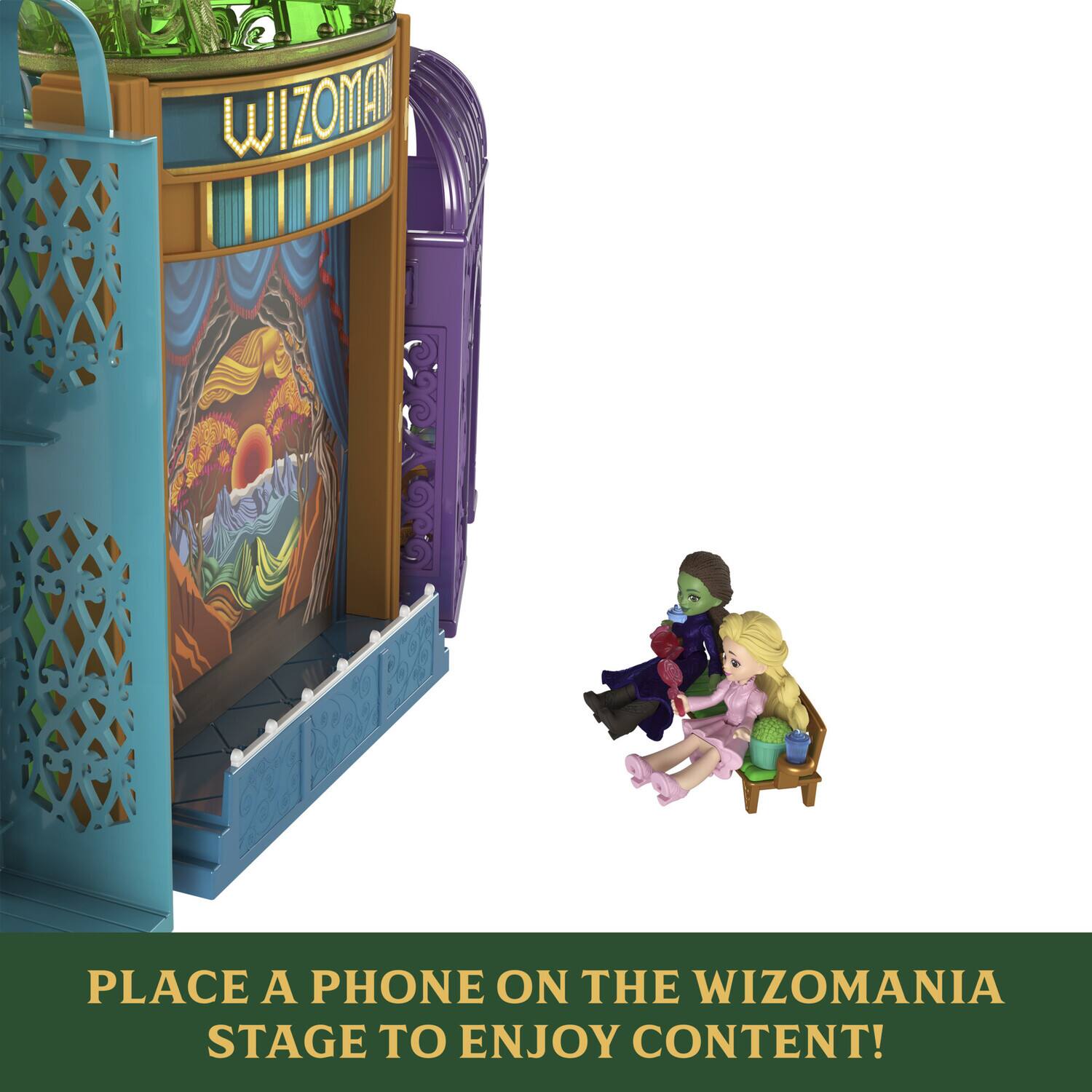 PLACE A PHONE ON THE WIZOMANIA STAGE TO ENJOY CONTENT!