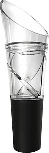 Epicureanist - Oxygenating Wine Pourer - Clear/Black - Angle