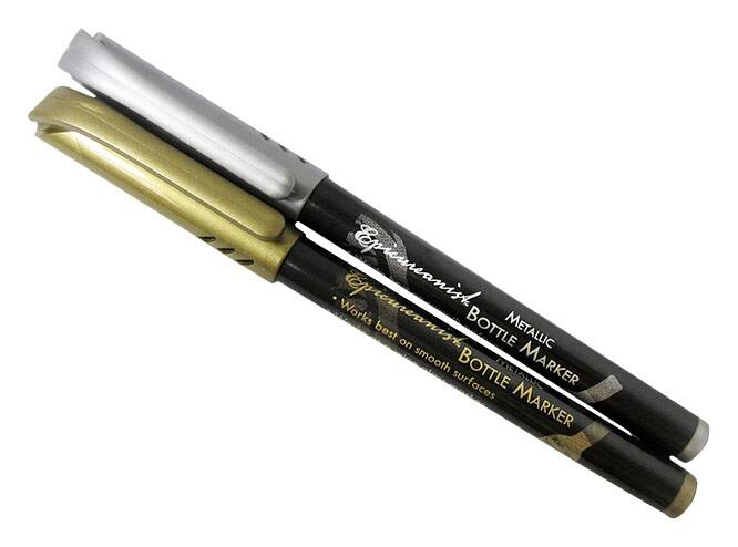 Front. Epicureanist - Metallic Bottle Markers - Gold/Silver.