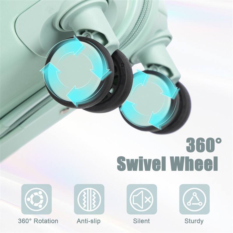 360° Swivel Wheel  
360° Rotation  
Anti-slip  
Silent  
Sturdy