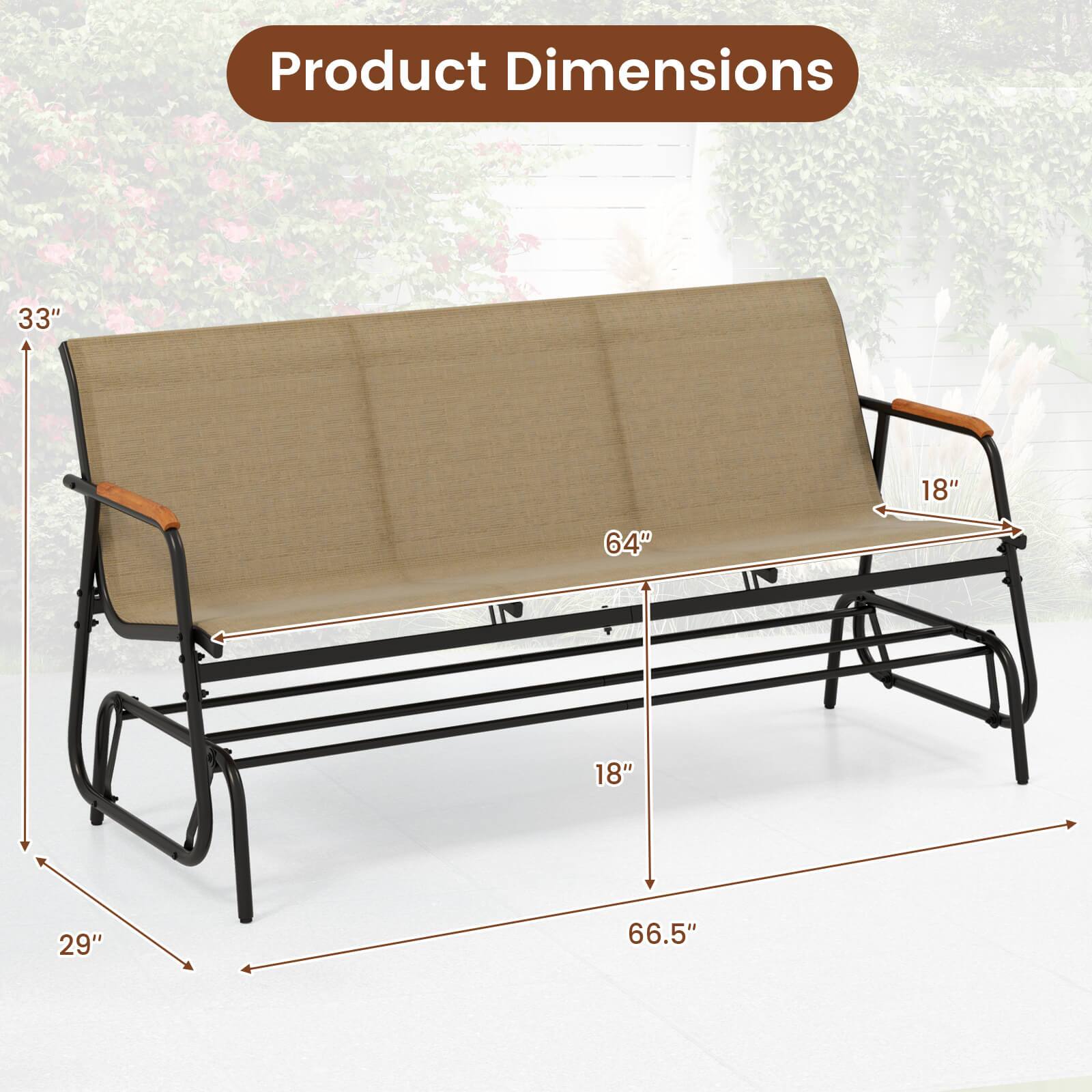 Product Dimensions 33" 18" 64" 18" 29" 66.5"