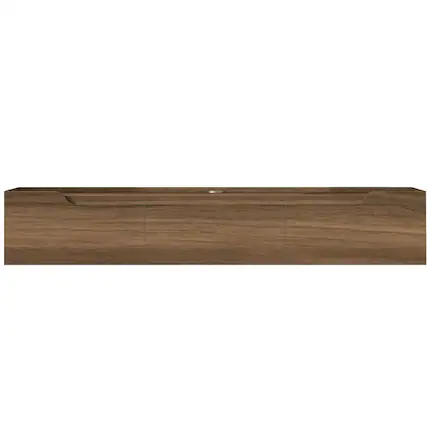 Front. Atelier Mobili - Floating TV Stand for Up to 80 Inch TVs – Wall Mounted Entertainment Center - Brown.