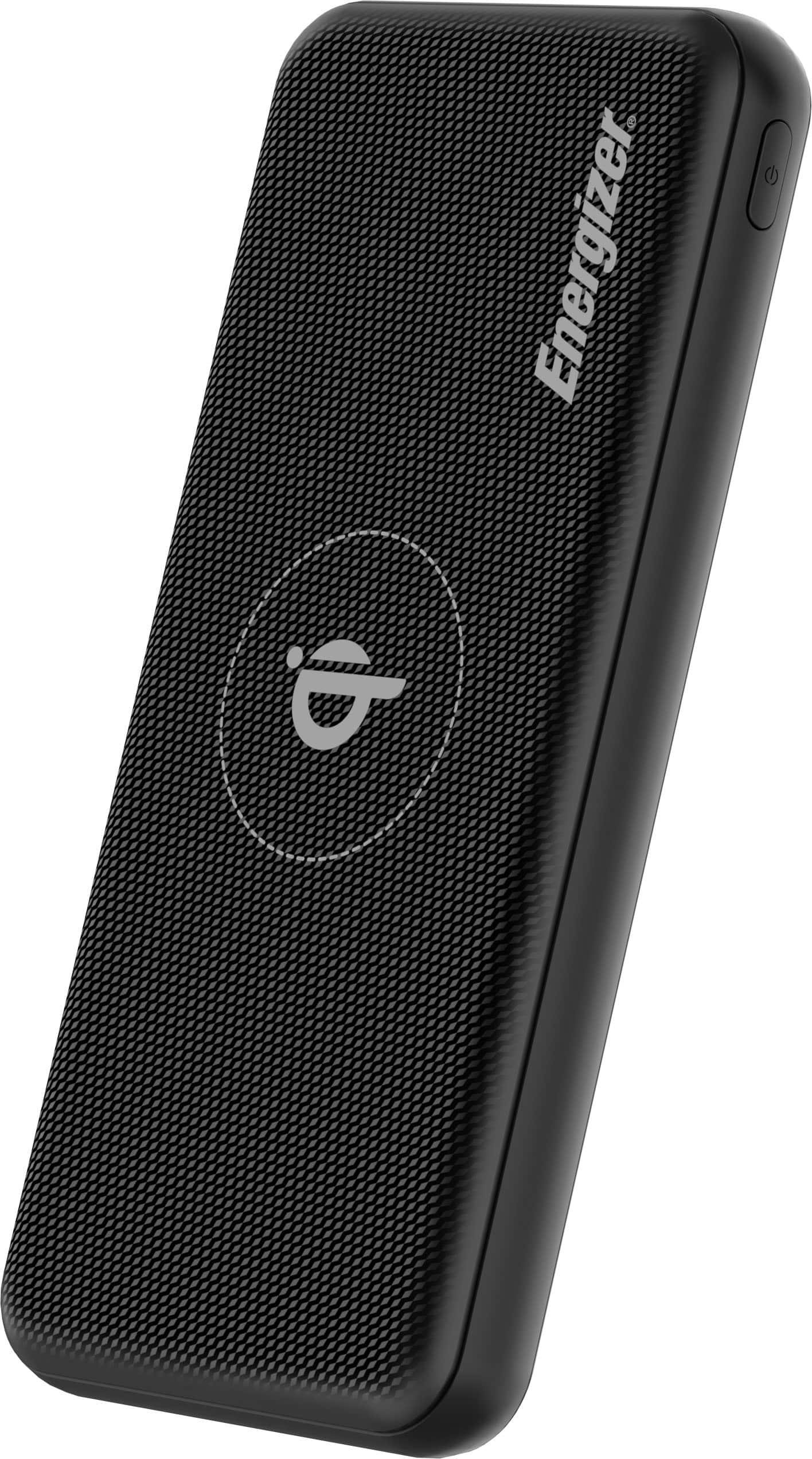 Alt View 16. Energizer - Ultimate Lithium 10,000 mAh 20W USB-C PD & 15W Qi Wireless 4-Port Portable Battery Charger Power Bank with LCD Display - Black.