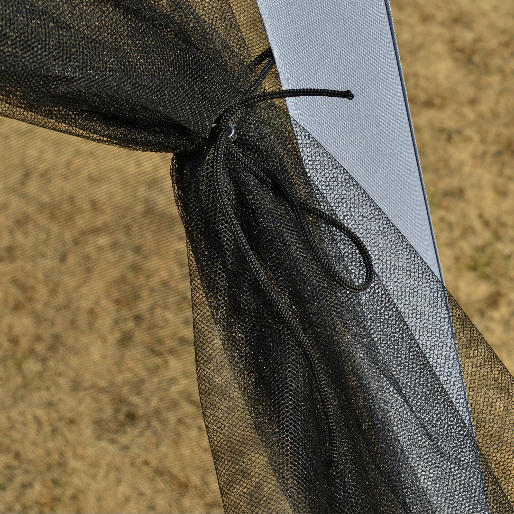 Angle. LOVMOR - 10 x 10 FT Slant Leg Canopy Wedding Party Canopy Tent Outdoor Garden Patio Gray.