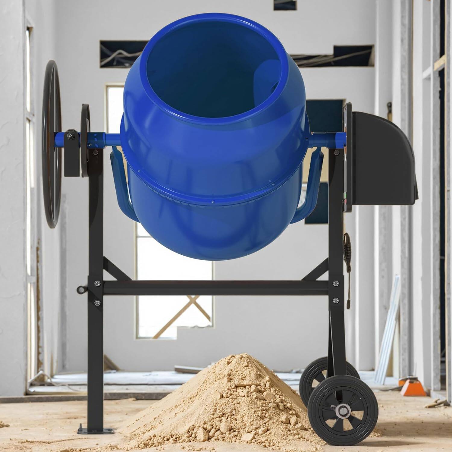 Alt View 1. Circus Cirle - 4.5 Cu.Ft. Electric Cement Mixer.