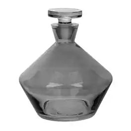Jay Import - Smoky Glass Whiskey Decanter (49 oz) with Stopper - Gray