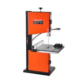 VEVOR - Band Saw, 10-Inch, Two-Speed Benchtop Bandsaw with 373W 1/2 HP Motor, 6 in Max Cutting Height - Orange;Black