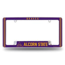 Rico Industries - Alcorn State Brave's Chrome Metal License Plate Frame - Multi