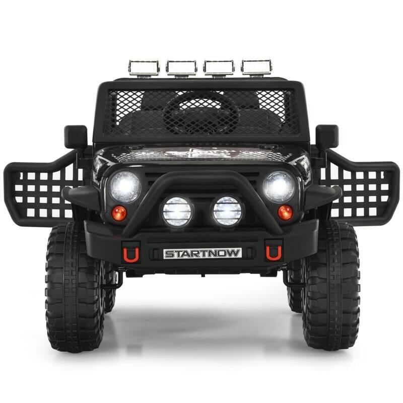 Angle. SKONYON - 12V Kids Electric Ride On Truck with Remote Control and Operation Lever.