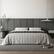 Alt View 2. wowmax - Peel & Stick Padded Headboard for Twin Bed - Self-Adhesive Gray Wall Panel, Easy DIY Installation (1-Pack, 35.4x11.8") - Grey.