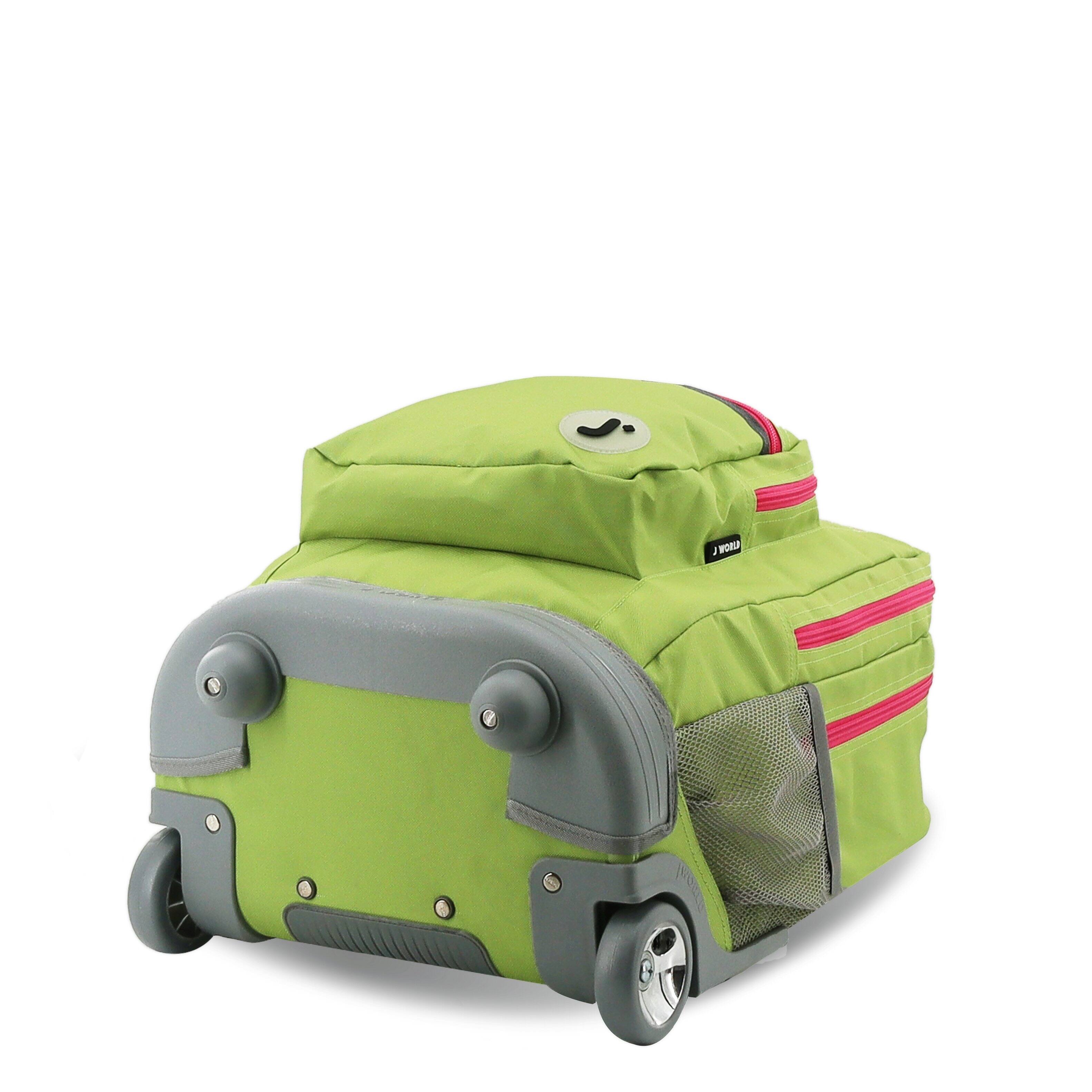 Alt View 1. J World - J World Unisex Sundance 20" Rolling Backpack With Laptop Sleeve For School And Travel, Celery - CELERY.