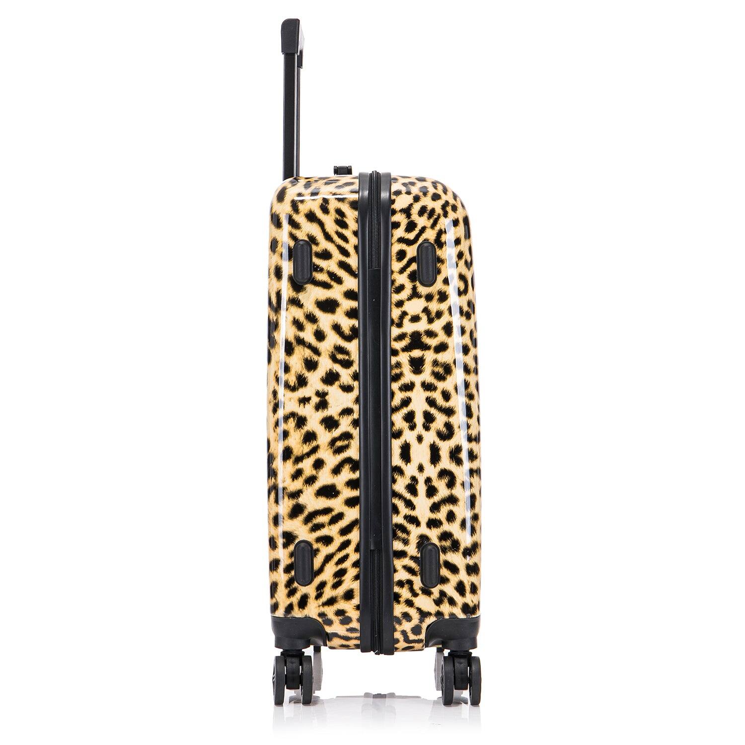 Alt View 3. InUSA - Cheetah Prints lightweight hardside Spinner Luggage 24" - CHEETAH.